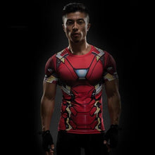 marvel batman compression shirt fitness