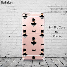 Cool Marvel Transparent TPU Case Cover For iPhone 6 6s 5 5s se 7 7Plus 8 X Batman Joker Superman Comics Pattern Coque