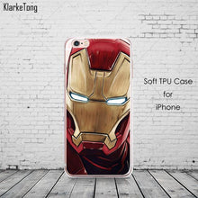 Cool Marvel Transparent TPU Case Cover For iPhone 6 6s 5 5s se 7 7Plus 8 X Batman Joker Superman Comics Pattern Coque