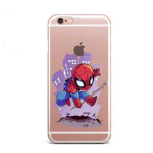 HOT Super Hero Deadpool/iron Man/ Marvel Avengers Star Wars Soft TPU Silicone Phone Cases For iPhone X 8 8Plus 7 7Plus 6 6S 5 5S