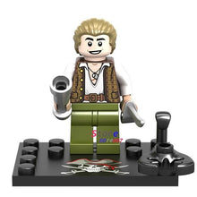 Single Captain Pirates of The Caribbean Jack Sparrow Classic movie figure building blocks models bricks toys for children kit