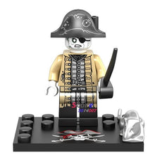 Single Captain Pirates of The Caribbean Jack Sparrow Classic movie figure building blocks models bricks toys for children kit