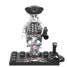 Single Captain Pirates of The Caribbean Jack Sparrow Classic movie figure building blocks models bricks toys for children kit