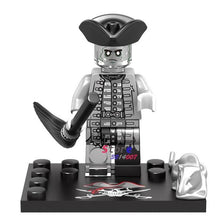 Single Captain Pirates of The Caribbean Jack Sparrow Classic movie figure building blocks models bricks toys for children kit