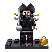 Single Captain Pirates of The Caribbean Jack Sparrow Classic movie figure building blocks models bricks toys for children kit