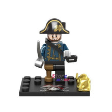 Single Captain Pirates of The Caribbean Jack Sparrow Classic movie figure building blocks models bricks toys for children kit
