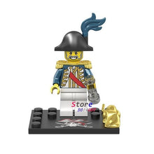 Single Captain Pirates of The Caribbean Jack Sparrow Classic movie figure building blocks models bricks toys for children kit