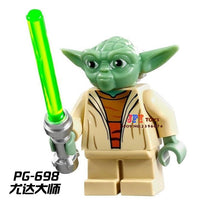 Single star wars super heroes marvel dc comics Yoda building blocks models bricks toys for children kits brinquedos menino
