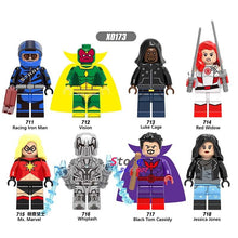 Single Super Hero Luke Cage Iron Man Vision Whiplash Jessica Jones Red Widow Ms. Marvel Cassidy building blocks toy for children