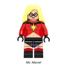 Single Super Hero Luke Cage Iron Man Vision Whiplash Jessica Jones Red Widow Ms. Marvel Cassidy building blocks toy for children