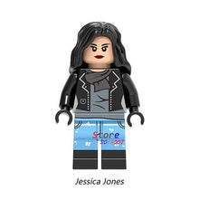 Single Super Hero Luke Cage Iron Man Vision Whiplash Jessica Jones Red Widow Ms. Marvel Cassidy building blocks toy for children
