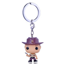 Pocket Pop Cute Keychain The Movie Anime Marvel Key Chain Theme Action Figure Collectible Model Walking Dead Nick Keyring