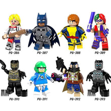 Single Super Hero Harley Quinn Bane Black Lantern Batman Panther Erik Killmonger Sauce prince building blocks toys for children