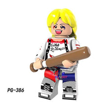 Single Super Hero Harley Quinn Bane Black Lantern Batman Panther Erik Killmonger Sauce prince building blocks toys for children