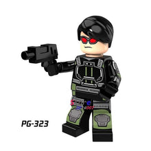 Single Super Hero Harley Quinn Bane Black Lantern Batman Panther Erik Killmonger Sauce prince building blocks toys for children