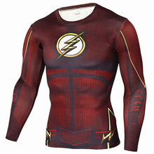 YCCRG New Trainning Exercise T Shirts Men Marvel Detective Comics Anime Long Sleeve Batman Sportswear Superman Man Sport T Shirt