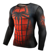 YCCRG New Trainning Exercise T Shirts Men Marvel Detective Comics Anime Long Sleeve Batman Sportswear Superman Man Sport T Shirt
