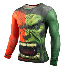 YCCRG New Trainning Exercise T Shirts Men Marvel Detective Comics Anime Long Sleeve Batman Sportswear Superman Man Sport T Shirt