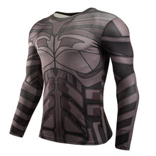 YCCRG New Trainning Exercise T Shirts Men Marvel Detective Comics Anime Long Sleeve Batman Sportswear Superman Man Sport T Shirt