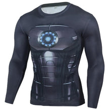 YCCRG New Trainning Exercise T Shirts Men Marvel Detective Comics Anime Long Sleeve Batman Sportswear Superman Man Sport T Shirt