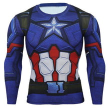 YCCRG New Trainning Exercise T Shirts Men Marvel Detective Comics Anime Long Sleeve Batman Sportswear Superman Man Sport T Shirt