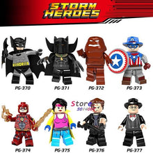 8pcs super hero SY677 Marvel Figure Avenger IronMan MK46 MK1 War Machine Iron Patriot Man building blocks toys for children