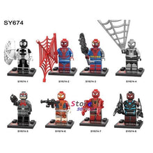 8pcs super hero SY677 Marvel Figure Avenger IronMan MK46 MK1 War Machine Iron Patriot Man building blocks toys for children