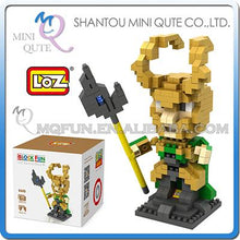 Mini Qute WTOYW LOZ Marvel Avenger super hero Thor superman Captain America block plastic building block model educational toy