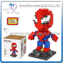 Mini Qute WTOYW LOZ Marvel Avenger super hero Thor superman Captain America block plastic building block model educational toy