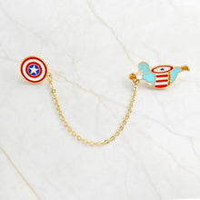 QIHE JEWELRY Superhero pin Brooches Badge Spiderman Batman Superman Captain America Ironman Marvel DC comics jewelry accessories