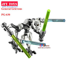 Single Sale PG630 Star Wars General Grievous With Lightsaber w/gun 7 Building Block Children Gift toys brinquedos menino