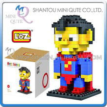 Mini Qute LOZ Marvel avengers Iron Man batman spiderman Pikachu plastic model action figures educational toy, building blocks