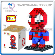 Mini Qute LOZ Marvel avengers Iron Man batman spiderman Pikachu plastic model action figures educational toy, building blocks