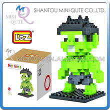 Mini Qute LOZ Marvel avengers Iron Man batman spiderman Pikachu plastic model action figures educational toy, building blocks
