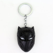 MQCHUN DC Marvel Comics Black Panther Keychain For Men Superhero Captain America Civil War Llavero Metal Key Chain Jewelry Gift