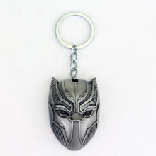 MQCHUN DC Marvel Comics Black Panther Keychain For Men Superhero Captain America Civil War Llavero Metal Key Chain Jewelry Gift