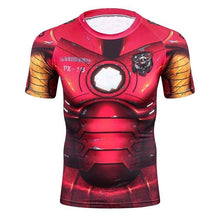 Men Sportswear Marvel Amazing Spiderman Sublimated Costume T Shirt Sheer Male Slim Crossfit Boy Camisetas Compression Tops