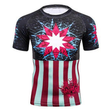 Men Sportswear Marvel Amazing Spiderman Sublimated Costume T Shirt Sheer Male Slim Crossfit Boy Camisetas Compression Tops