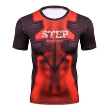 Men Sportswear Marvel Amazing Spiderman Sublimated Costume T Shirt Sheer Male Slim Crossfit Boy Camisetas Compression Tops
