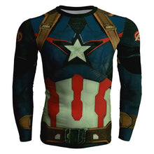 2018 New 3D Captain America crewneck Cool Superhero Long Sleeve 3d sweatshirt basic fitness slim Marvel hooides sweatshirt 4XL