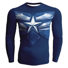 2018 New 3D Captain America crewneck Cool Superhero Long Sleeve 3d sweatshirt basic fitness slim Marvel hooides sweatshirt 4XL