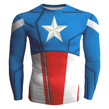2018 New 3D Captain America crewneck Cool Superhero Long Sleeve 3d sweatshirt basic fitness slim Marvel hooides sweatshirt 4XL