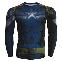2018 New 3D Captain America crewneck Cool Superhero Long Sleeve 3d sweatshirt basic fitness slim Marvel hooides sweatshirt 4XL