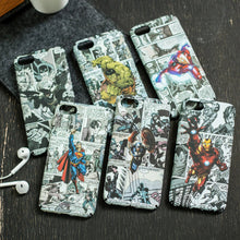 For iphone 5 5s se 6 6plus 6s plus 7 7plus 8 X case full protection Scrub Matte hard PC cover Marvel Spiderman Batman Luminous