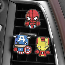 3pcs/set Cute Automobile Car Vent Perfum Clip For Marvel Avengers Hero Figure Auto Interior Decoration Air Freshener Accessories
