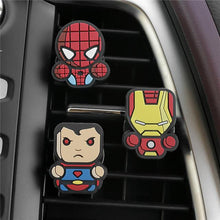 3pcs/set Cute Automobile Car Vent Perfum Clip For Marvel Avengers Hero Figure Auto Interior Decoration Air Freshener Accessories