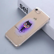 THREE-DIAO Phone Case for IPhone 6 6S 7 8 Plus 5S SE X Marvel The Avengers Batman DC Comics Superhero Soft Transparent Cover