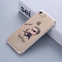 THREE-DIAO Phone Case for IPhone 6 6S 7 8 Plus 5S SE X Marvel The Avengers Batman DC Comics Superhero Soft Transparent Cover