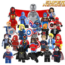 Single Sale Building Blocks Marvel Super Heroes Bricks Black Panthers Captain America Figures DIY Kids Toys Children Model Gift