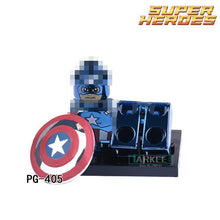 Single Sale Building Blocks Marvel Super Heroes Bricks Black Panthers Captain America Figures DIY Kids Toys Children Model Gift